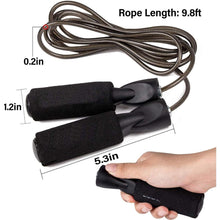 Load image into Gallery viewer, Jump Rope Speed Jumping Steel Wire Double  Skipping Workout Fitness Training Adjustable Length Ropeless Skipping Rope Weighted Jump Rope Tangle-Free Rapid Speed Cordless Jump Rope Fits Any Skill Level Best For Fitness Indoor Ourdoor
