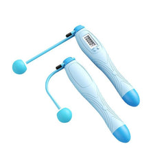 Load image into Gallery viewer, Jump Rope With Counter Adjustable Digital Counting Jumping Rope LCD Digital Counting Skipping Ropes Adjustable Weight Calories Time Setting With Sound Reminder Jump Ropes For Fitness Exercise Workout Gym
