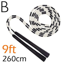Load image into Gallery viewer, Jump Skipping Rope Beginner Soft Beaded Adjustable Tangles Free Fitness Skipping Rope For Men Women Kids Soft Beaded Skipping Rope Keeping Fit For Training Workout And Weight Loss
