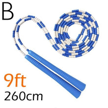 Load image into Gallery viewer, Jump Skipping Rope Beginner Soft Beaded Adjustable Tangles Free Fitness Skipping Rope For Men Women Kids Soft Beaded Skipping Rope Keeping Fit For Training Workout And Weight Loss

