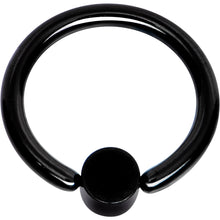 Load image into Gallery viewer, 16G 5/16 Purple Faux Opal 3mm Disc Black BCR Captive Ring

