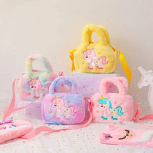 Load image into Gallery viewer, Kawaii Unicorn Pattern Plush Bag
