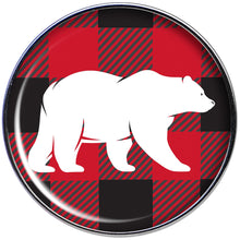Load image into Gallery viewer, Red Black Plaid Polar Bear Barbell Tongue Ring
