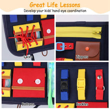 Load image into Gallery viewer, Kids Busy Board Sensory Activity Board Preschool Learning Toys

