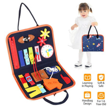 Load image into Gallery viewer, Kids Busy Board Sensory Activity Board Preschool Learning Toys
