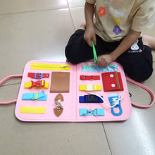 Load image into Gallery viewer, Kids Busy Board Sensory Activity Board Preschool Learning Toys
