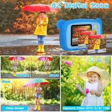 Load image into Gallery viewer, Kids Digital Camera with 2" Screen 4x Digital Zoom
