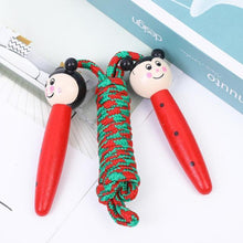 Load image into Gallery viewer, Kids Jump Ropes Skipping Rope With Wooden Handles Braided Tangle-Free Fitness Sports Skipping Ropes Wooden Handle Adjustable Cotton Skipping Rope Birthday Christmas Gift School Favor For Boys Girls Students

