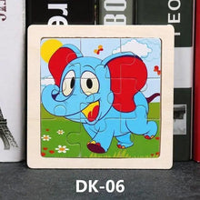 Load image into Gallery viewer, Kids Puzzle Toy Animals and Vehicle Wooden Puzzles Jigsaw Baby Educational Learning Toys for Children Gift
