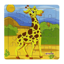 Load image into Gallery viewer, Kids Puzzle Toy Animals and Vehicle Wooden Puzzles Jigsaw Baby Educational Learning Toys for Children Gift
