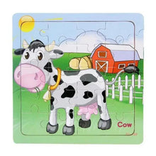 Load image into Gallery viewer, Kids Puzzle Toy Animals and Vehicle Wooden Puzzles Jigsaw Baby Educational Learning Toys for Children Gift
