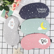 Load image into Gallery viewer, Kids Sleeping Aid Colorful Blindfold Comfortable Sleeping Mask Creative Funny Eye Patch Travel Sleep Mask Cute Cartoon Design Eye Cover
