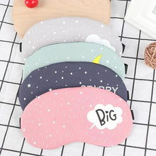 Load image into Gallery viewer, Kids Sleeping Aid Colorful Blindfold Comfortable Sleeping Mask Creative Funny Eye Patch Travel Sleep Mask Cute Cartoon Design Eye Cover
