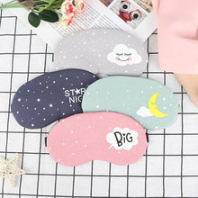 Load image into Gallery viewer, Kids Sleeping Aid Colorful Blindfold Comfortable Sleeping Mask Creative Funny Eye Patch Travel Sleep Mask Cute Cartoon Design Eye Cover
