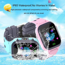Load image into Gallery viewer, Kids Smart Watch Sim Card GPS Call Phone Smartwatch For Children SOS Photo Waterproof Camera Location Tracker Smart Watch For Kids 2 Way Voice Video Call SOS Alert Smartphone Cell Phone Smart Watch
