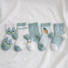 Load image into Gallery viewer, Kids Socks Summer Cotton Cartoon Animal Kids Socks Girls Cute Newborn Boy Toddler Children Socks Girl Boys Trainer Socks Toddlers Infant Socks Warm and Cute Socks Cotton Stretch Crew Baby Socks
