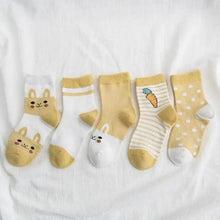 Load image into Gallery viewer, Kids Socks Summer Cotton Cartoon Animal Kids Socks Girls Cute Newborn Boy Toddler Children Socks Girl Boys Trainer Socks Toddlers Infant Socks Warm and Cute Socks Cotton Stretch Crew Baby Socks
