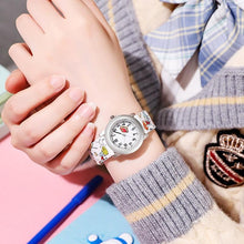 Load image into Gallery viewer, Kids Watches Dial Muticolour Strap Gift For School Girl Quartz Movement Kids Watches 3D Cute Silicone Children Toddler Wrist Watches Time Teacher For Boys
