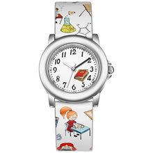 Load image into Gallery viewer, Kids Watches Dial Muticolour Strap Gift For School Girl Quartz Movement Kids Watches 3D Cute Silicone Children Toddler Wrist Watches Time Teacher For Boys
