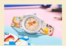 Load image into Gallery viewer, Kids Watches Dial Muticolour Strap Gift For School Girl Quartz Movement Kids Watches 3D Cute Silicone Children Toddler Wrist Watches Time Teacher For Boys
