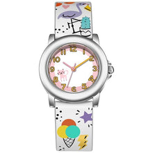 Load image into Gallery viewer, Kids Watches Dial Muticolour Strap Gift For School Girl Quartz Movement Kids Watches 3D Cute Silicone Children Toddler Wrist Watches Time Teacher For Boys
