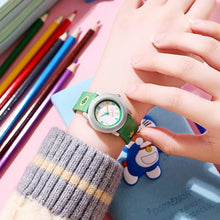 Load image into Gallery viewer, Kids Watches Dial Muticolour Strap Gift For School Girl Quartz Movement Kids Watches 3D Cute Silicone Children Toddler Wrist Watches Time Teacher For Boys
