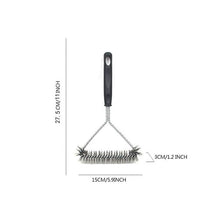 Load image into Gallery viewer, Kitchen Accessories BBQ Grill Brush and Scraper Barbecue Kit Cleaning Brush Stainless Steel Tools Wire Bristles Triangle BBQ Grill Cleaning Brush for Weber Gas Charcoal Porcelain Cast Iron &amp; All Grilling Grates Accessories
