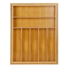 Load image into Gallery viewer, Kitchen Bamboo Expandable Cutlery Utensil Drawer Organizer
