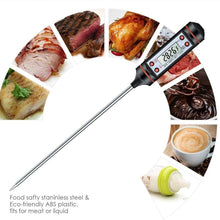 Load image into Gallery viewer, Kitchen Digital BBQ Food Thermometer Meat Cake Candy Fry Grill Dinning Household  Meat Thermometer Digital Instant Read Food Meat Thermometer with Long Probe Cooking Thermometer for Kitchen BBQ Grill and Cooking Thermometer  Oven Thermometer Tool
