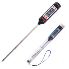 Load image into Gallery viewer, Kitchen Digital BBQ Food Thermometer Meat Cake Candy Fry Grill Dinning Household  Meat Thermometer Digital Instant Read Food Meat Thermometer with Long Probe Cooking Thermometer for Kitchen BBQ Grill and Cooking Thermometer  Oven Thermometer Tool
