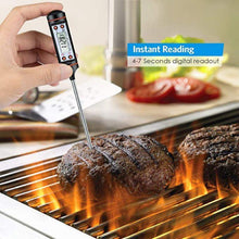 Load image into Gallery viewer, Kitchen Digital BBQ Food Thermometer Meat Cake Candy Fry Grill Dinning Household Waterproof Instant Read Meat Thermometer for Cooking Digital Food Thermometer For Cooking IP67 Waterproof Kitchen Thermometer Probe With Cooking Thermometer Oven Tool
