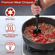 Load image into Gallery viewer, Kitchen Meat Chopper Ground Beef Masher Utensil Heat Resistant Non-Stick
