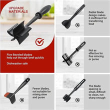 Load image into Gallery viewer, Kitchen Meat Chopper Ground Beef Masher Utensil Heat Resistant Non-Stick
