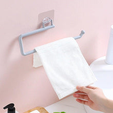 Load image into Gallery viewer, Kitchen Paper Roll Holder Towel Hanger Rack Toilet Paper Holders Bathroom Organizer Shelf Bar Cabinet Rag Hanging Holder Kitchen Tissue Roll Holder Wall Mounted Paper Holder Under Kitchen Cabinet For Shower Bathroom
