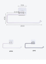 Load image into Gallery viewer, Kitchen Paper Roll Holder Towel Hanger Rack Toilet Paper Holders Bathroom Organizer Shelf Bar Cabinet Rag Hanging Holder Kitchen Tissue Roll Holder Wall Mounted Paper Holder Under Kitchen Cabinet For Shower Bathroom
