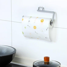 Load image into Gallery viewer, Kitchen Paper Roll Holder Towel Hanger Rack Toilet Paper Holders Bathroom Organizer Shelf Bar Cabinet Rag Hanging Holder Kitchen Tissue Roll Holder Wall Mounted Paper Holder Under Kitchen Cabinet For Shower Bathroom
