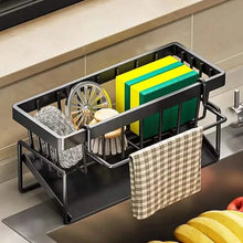 Load image into Gallery viewer, Kitchen Storage Rack - Multi-Functional Household Sink Organizer with Drain Basket

