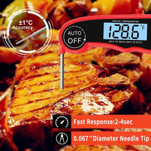 Load image into Gallery viewer, Kitchen Thermometer Waterproof Kitchen Food Cooking Thermometer with Backlight LCD Best Super Fast Electric Meat Thermometer Probe for BBQ Grilling Smoker Baking Meat Water Milk Cooking Probe BBQ Electronic Oven Waterproof Kitchen Tools
