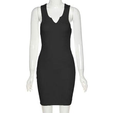 Load image into Gallery viewer, Kliou Cotton Sleeveless V-Neck Ladies Dress
