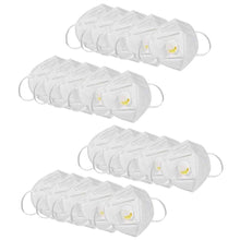 Load image into Gallery viewer, KN95 White Disposable Face Masks with Flow Exhalation Valve

