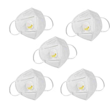Load image into Gallery viewer, KN95 White Disposable Face Masks with Flow Exhalation Valve
