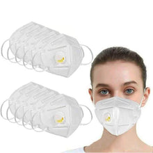 Load image into Gallery viewer, KN95 White Disposable Face Masks with Flow Exhalation Valve
