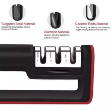 Load image into Gallery viewer, Knife Sharpener Professional Ceramic Tungsten Kitchen Sharpening System Tool
