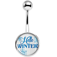 Load image into Gallery viewer, Hello Winter Snowflake Belly Ring
