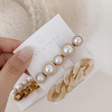 Load image into Gallery viewer, Korea Style Pearl Hair clip for Women Romantic Female Jewelry Chain Hairpin Accessories Hair Stick Barrettes  Hair Accessories for Party Wedding
