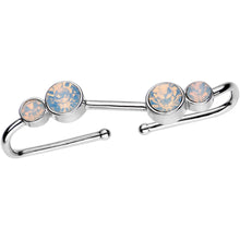Load image into Gallery viewer, Aurora Gem Illusion Non Pierced Industrial Barbell
