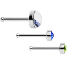 Load image into Gallery viewer, 20G Licensed NFL Seattle Seahawks Logo Nose Bone 3 Pack Set
