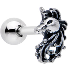 Load image into Gallery viewer, 16G 1/4 Majestic Unicorn Cartilage Tragus Earring
