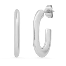 Load image into Gallery viewer, Ladies C Shape Tube Hoop Earrings
