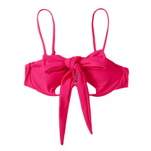 Load image into Gallery viewer, Ladies Summer Solid Color  Swimsuit Female Detachable Shoulder Strap Halter Bikini Women's Bikini Swimsuits One Piece Bathing Suits Tie Knot Cutout Swimwear with Crisscross Design
